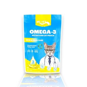 Wet Cat Food Mr VET Pouch 70 gr OMEGA 3 PREBIOTIK & L-LYSINE - Makanan Basah Kucing MR VET 70gram