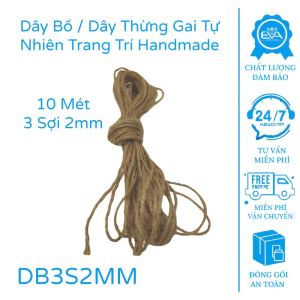 Cuộn Dây Thừng Trang Trí 100M 2mm Cao Cấp (3 Lõi) - Dùng Làm Đồ Thủ Công Buộc Hộp Quà Treo Ảnh