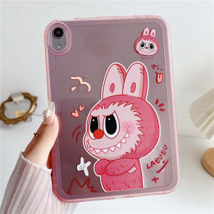 For Apple iPad Pro Air 11 M2 M3 M4 A16 A17Pro 11th 10th 9th 8th 7th 6th 5th 4th 3rd Gen Mini 10.2 10.5 10.9 inch Tablet Kids Cute Cartoon LABUBU Kids TPU Heavy Duty Protective Back Cover