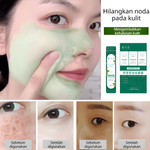 4g*12 sachet masker busa centella untuk pembersihan mendalam wajah melembapkan menghidrasi mengecilkan pori-pori menghilangkan komedo mengatasi jerawat masker lumpur pembersih mendalam