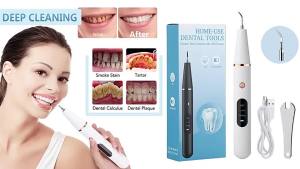 SMILEKIT Tooth Cleaner Tartar Remover Smart Ultrasonic Teeth Cleaner Tartar Remover Tool