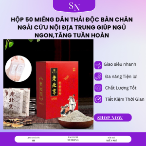 Hộp 50 Miếng Dán Thải Độc Bàn Chân Ngải Cứu Nội Địa Trung Giúp Ngủ NgonTăng Tuần Hoàn Combo 3 Hộp 50 Miếng Dán Thải Độc Bàn Chân Ngải Cứu Nội Địa Trung Giúp Ngủ NgonTăng Tuần Hoàn