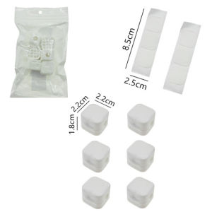 6PCS Magnetic Cable Clips Smooth Pulling Self-Adhesive Charging Cable Wiring Clips Wire Holder for Car/Home/Office