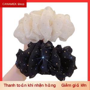 CS Mùa Hè Ngọt Ngào Lưới Vải Tuyn Sao Bong Bóng Tóc Claw Clip Cho Phụ Nữ Rắn Ponytail Clip Phụ Kiện Mũ