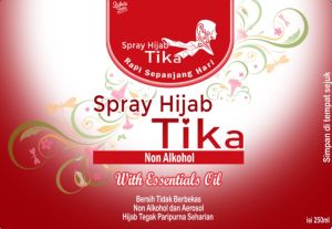 Spray Hijab Tika(free ciput) Anti letoy Perapih Hijab