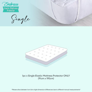 Ann Taylor Embrace Elastic Mattress Protector | Soft Protective & Hypo-Allergic (Single / Super Single / Queen / King)