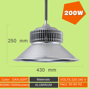 Super Bright High Bay LED Light 100w 200w 300w DAYLIGHT 220v-240v industrial ceiling light Warehouse Factory Basketball