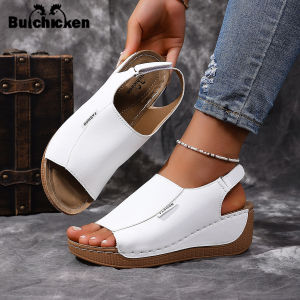 [Free Shipping] 2026 Summer WomenS Fish Mouth Wedge Sandals With Back Strap Thick Platform Shoes Versatile Casual Height-Increasing Open-Toe WomenS Shoes