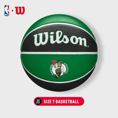 Wilson NBA Boston Celtics Team Tribute Basketball (Size 7) - High-Quality Indoor/Outdoor Game Ball