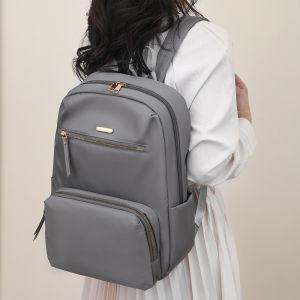 IELGY Backpack Commuter Business Ladies Computer Backpack Large Capacity Travel Business Trip Simple Student School Bag