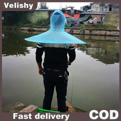Velishy Ngoài trời có thể gập lại ô Hat chống mưa chống mặt trời đầu gắn mũ nón Sun cap cắm trại bóng râm ô mũ thiết bị câu cá