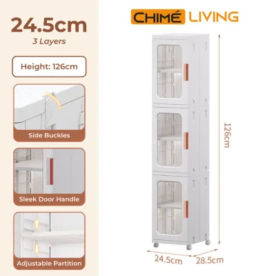 Plastic Slim Cabinet for Kitchen | Storage Organiser | House Storage Shelf Rack | Home Plastic Drawers