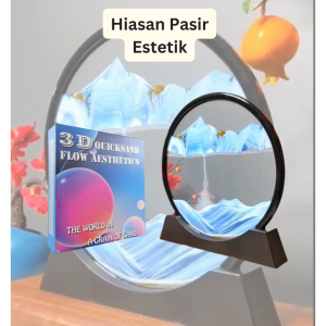 COD Hiasan Pasir Estetik meja / dekorasi kaca pasir pajangan 4d dimensi / hiasan kamar aesthetic meja