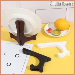 【Pinellia flowers】 Portable Easels Plate Holders Picture Frame Display Stand Dish Rack Home Decor