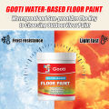 🔥3H Quick-Drying🔥Germany 3 in 1 GOOTI Epoxy Floor Paint Cement Floor Paint 1KG with Brush Renovation Wear-Resistant Waterproof Water-Based Anti-Cracking for Warehouse Garage Factory Cement Floor Office Gym Playground Shopping Mall Outdoor Indoor. 