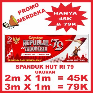 Spanduk HUT RI 80 Tahun 2025 Bisa Custom dan Request Desain