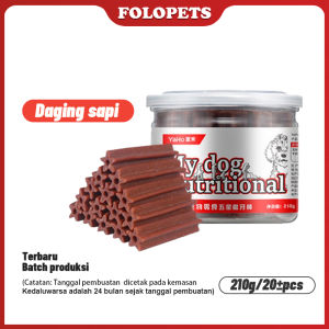 FOLOPETS Dentalstick untuk Anjing Dental Sticks Anjing Makanan Snack Anjing Pembersih Gigi Nutrisi Molar Stick Dog Treat 210g