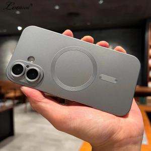 for Magsafe Matte Soft Silicone Case for iPhone 16 15 14 13 17 Pro Max Air Plus 12 11 Xr Magnetic Solid Color Shockproof Cover