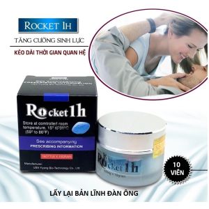 [Mua 2 tặng 1] Rocket 1h Tăng Cường Sinh Lý Nam Kéo Dài Cuộc Yêu (Hộp 10 viên) -  Hàng Chính Hãng