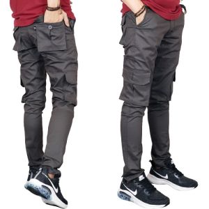 SEVENTYONE - Celana Cargo Panjang Pria - Celana Gunung - Celana PDL - Celana Outdoor Casual Slim Fit