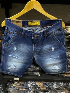 MC WISCER Celana Pendek Pria Jeans Desain Ripped Sobek Diatas Lutut Bahan Denim Pola Skinny Distro Viral