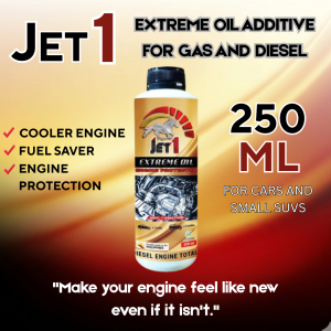 JET 1 Extreme Oil 250ml Engine Protector Nano Tech Iwas Usok Save Gas High Performance for All Cars