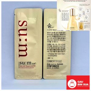 Sum37  Combo 10 Gói Nước thần Su:m37 cấp ẩm chống lão hoá Fundamental treatment  Secret Essence Advanced 1ml