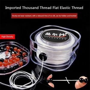 WAYCAI 60M Length Beading Cord Wear-resistant 0.8mm Elastic Thread High Quality Red White Black Stretch Thread String Jewellery Making