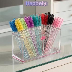Heabety  Maa Wand Disposable Eyelash Brushes 50pcs Soft Micro Spoolie Applicator for Eyelash Extensions Makeup Tools