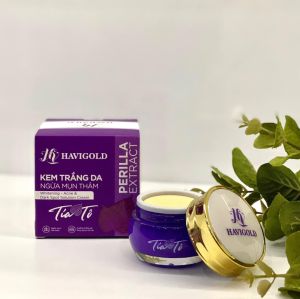 Kem Trắng Da _ Ngừa Mụn Thâm Havigold Tía Tô 15g