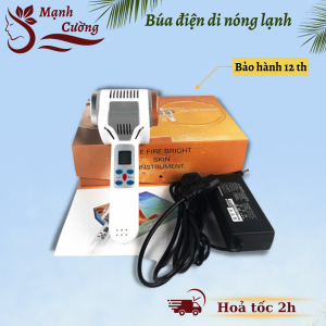 Búa điện di nóng lạnh vàng L1 | Búa điện di massage mặt 2 đầu nóng lạnh