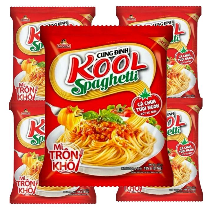 Combo 5 gói ( mỗi gói 105g) Mì trộn Cung Đình Kool Spaghetti (có gói ...