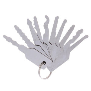 COD 10pcs/Set  Door Lock Pick Quick Opener Tools Alat Pembuka Kunci Gembok Pintu Locksmith Tools Lock Pick