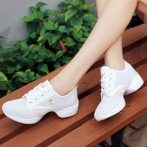 Korean Sneaker Dance Mesh Shoes For Women Sports Running Shuffle Shoes Students Jazz Shoes 35-41