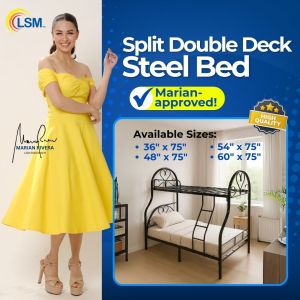 LSM Split Double Deck Steel Bed Frame - Affordable Double deck for adults and kids