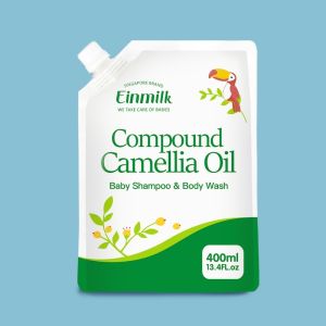 Einmilk 2 in 1 Camellia Baby Gentle Shampoo and Baby Wash Refill combination Pack With Glycerin 宝宝儿童洗发沐浴露2合1