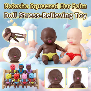 “Natasha”Fun and stress-relieving toys Wiggly Baby Squishy Doll Cute Stress Relief Squeeze Toy Soft Fidget Desk Companion