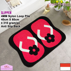 Tren-D-rugs - Keset kaki sendal sandal slipper rainbow kiddies karakter alas pintu depan kamar tidur anak dapur kamar mandi dengan gel anti slip backing printed 40 cm x 60 cm - NMs