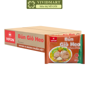 [THÙNG 30 GÓI] - VIFON - Bún Vifon 4 vị: Bún riêu cua (có cua thật) Bún tôm Bún giò heo Bún bò Huế Bún ăn liền (65-80g/gói)