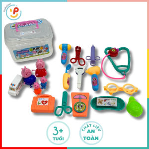 Hộp đồ chơi bác sĩ Heo Hồng 0332 kèm phụ kiện đồ chơi nhập vai hàng Việt Nam– PeeKaPaw Toys