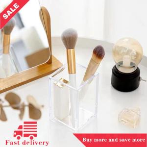 [COD]Flash Delivery Make Up Organizer Plastic Makeup Brush Pot Storage Acrylic For Cosmetics Holder Desk Cosmetic Storage Container