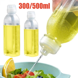 Plastic Liquid Seasoning Squeeze Bottle/300-1000ML Leakproof Ketchup Oil Bottles Dispenser 300ML/500ML