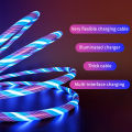 3 in 1 Super Fast Charger for Android with Adapter 240w Charging Flowing Light Up 120Watts. 
