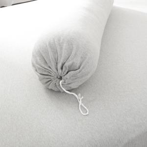 Cotton Pure™ Menatee Grey Jersey Cotton Bolster Case