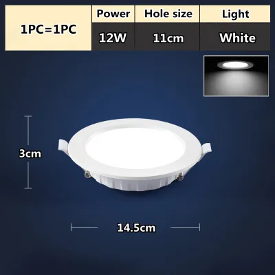 【BUY 1 TAKE 1】Ultra Thin LED Pin Light Recessed LED Ceiling Light Recessed Downlight 6W 9W 12W High Quality High Brightness Led Ceiling Lamp White/Neutral /Warm Light Home Indoor Pinlight NOCNEX