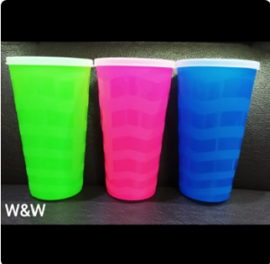 Gelas Plastik Tutup Tango / Gelas Minum Food Grade Bahan Tebal Awet - ISI 6pcs