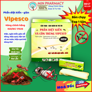 Phấn diệt kiến và côn trùng Vipesco (tuýp 2 viên) - Minpharmacy