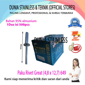 Paku Rivet 649 48x127mm isi 500 pcs