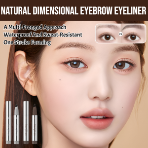 Natural Dimensional Wild Eyebrow Eyeliner Multiuse Waterproof Professional Sweat-Proof Liquid Eye Brow Pencil Long Lasting Makeup