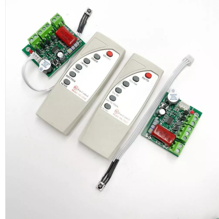 ( Điều khiển tiếng việt ) Bộ điều khiển từ xa SKQ-02 biến quạt thường ...